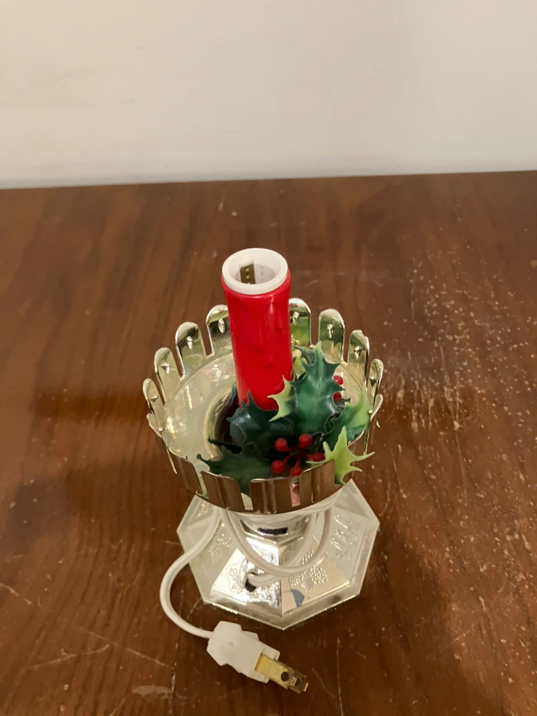 Vintage Electric Christmas Candle Holder