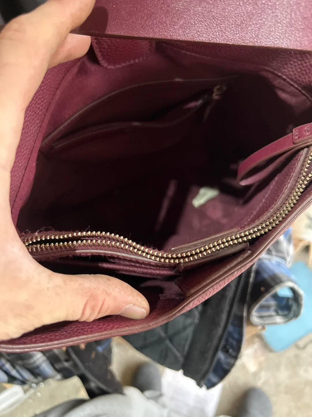Burgundy Tote Bag image indicator(2)