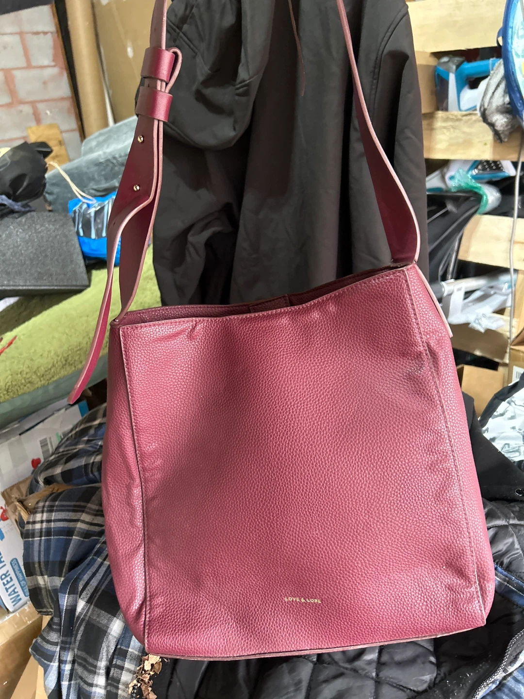 Burgundy Tote Bag