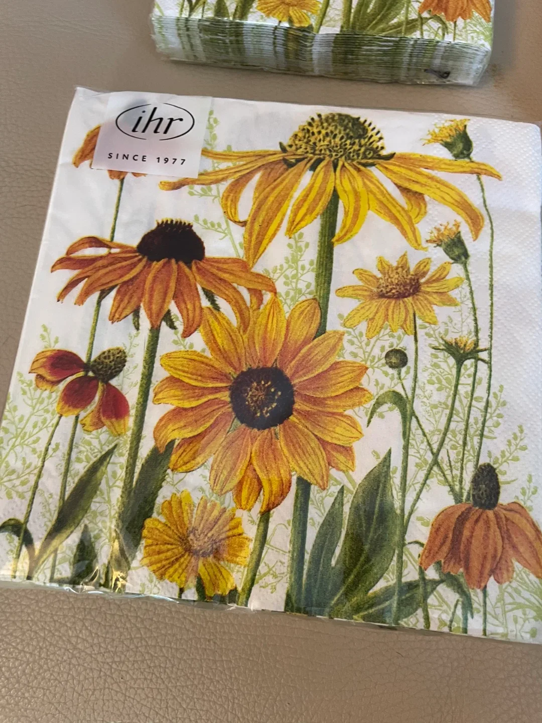 ihr Floral Paper Napkins - 4 Packs Bundle NEW image indicator(4)