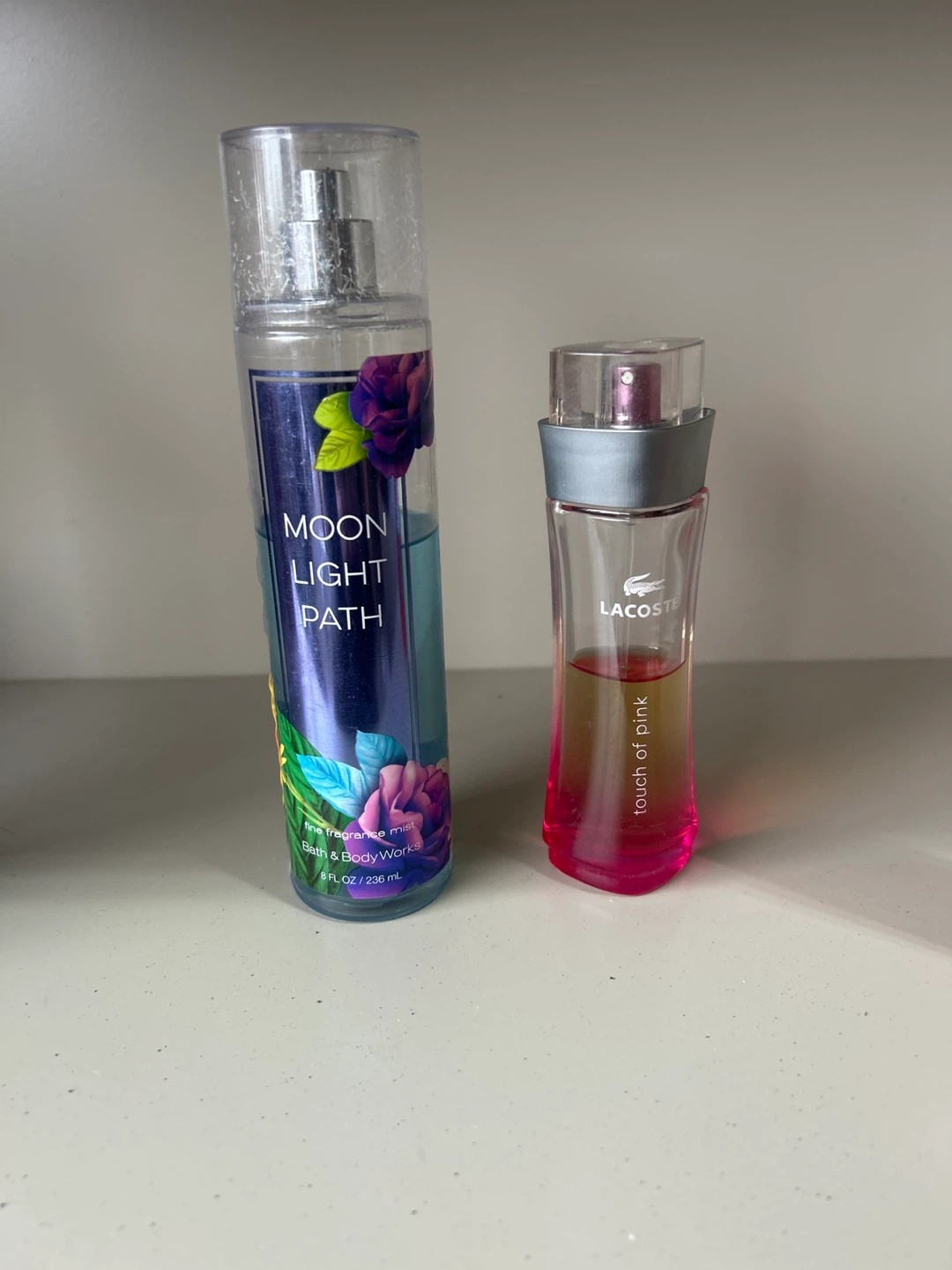 Bath & Body Works Moon Light Path & Lacoste Touch of Pink