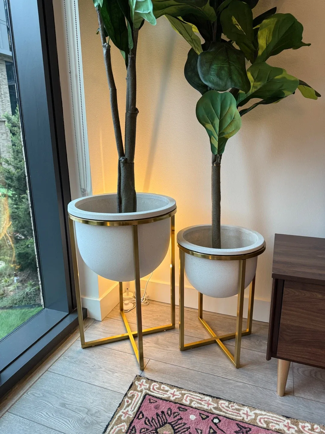 NEW West Elm ceramic planters - set of 2! image indicator(2)