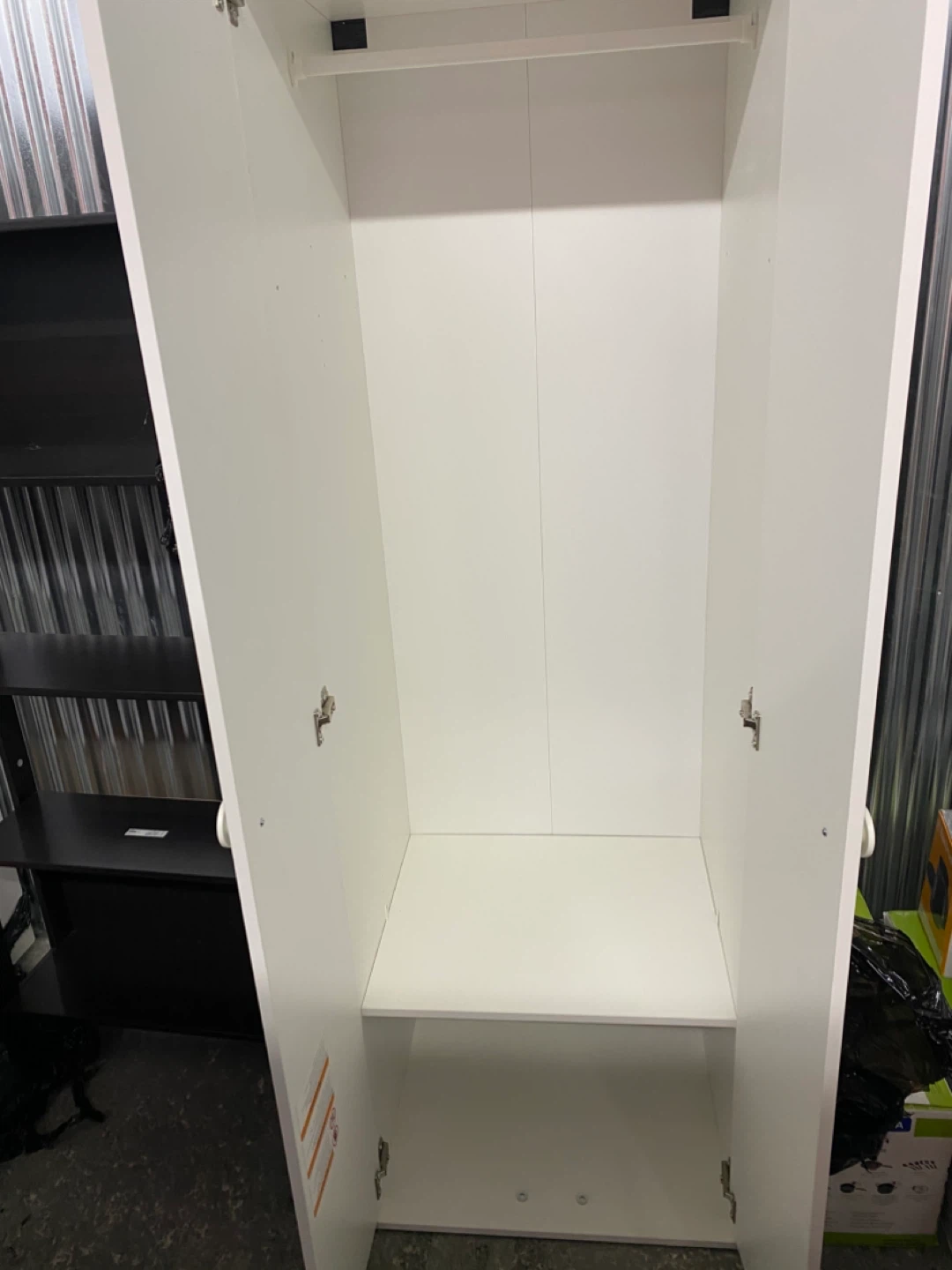 White Wardrobe Cabinet - photo 2