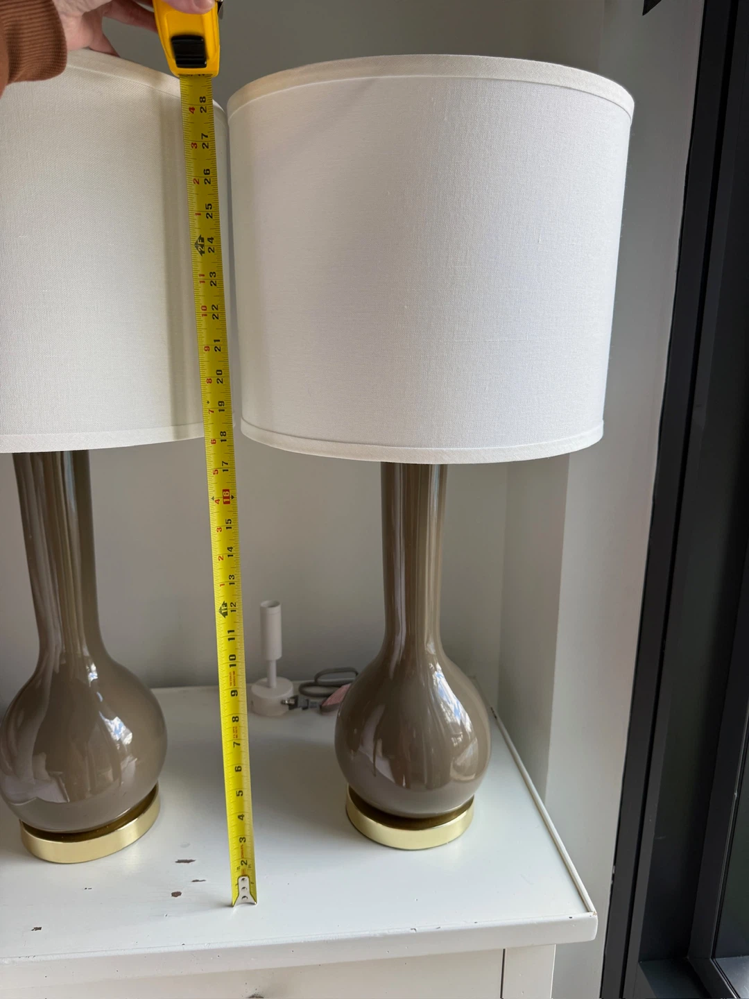 Wayfair Amoure taupe lamps - set of 2! 30.5” - photo 2