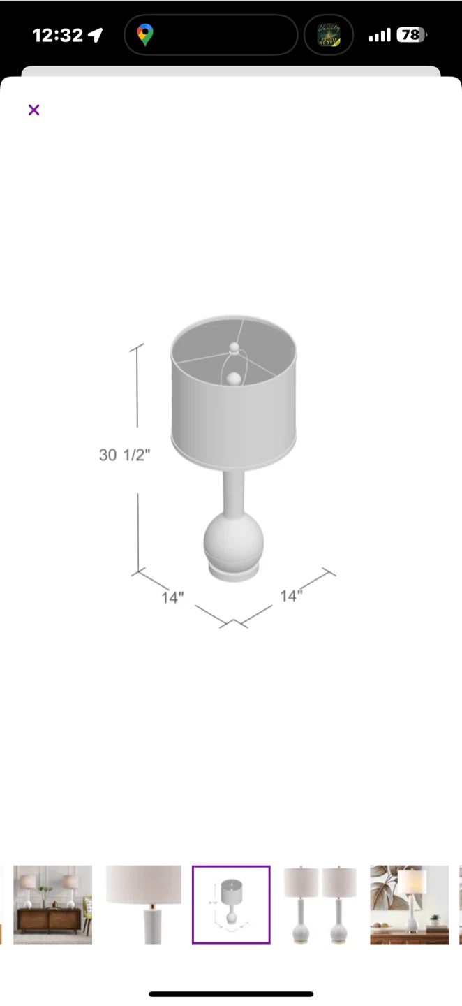 Wayfair Amoure taupe lamps - set of 2! 30.5” - photo 5