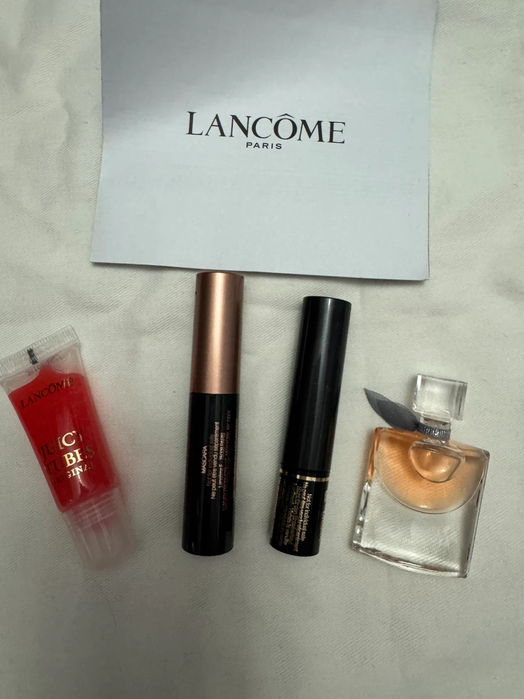 Lancôme Cosmetics Set: Mascara, Lip Gloss & Perfume