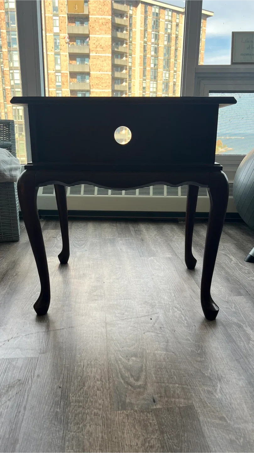 Dark Wood End Table image indicator(3)