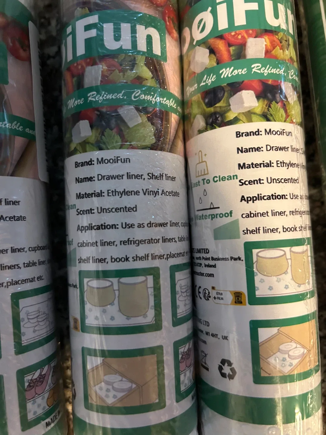 MooiFun White Drawer/Shelf Liner - New image indicator(2)