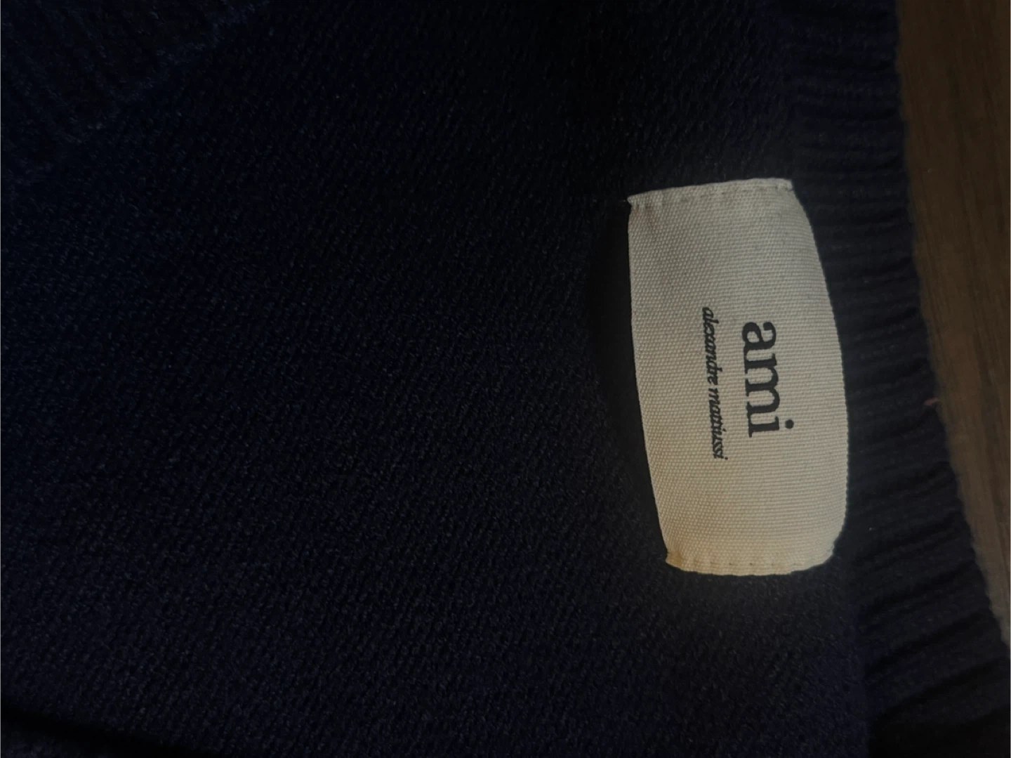 Ami Alexandre Mattiussi Navy Knit Vest - photo 2