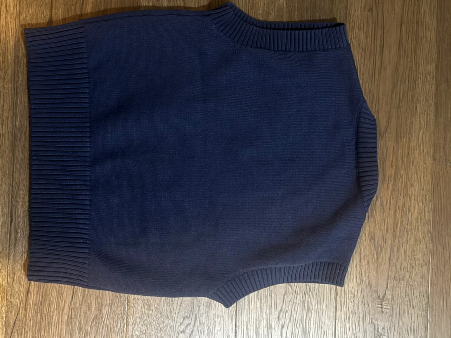 Ami Alexandre Mattiussi Navy Knit Vest - photo 3