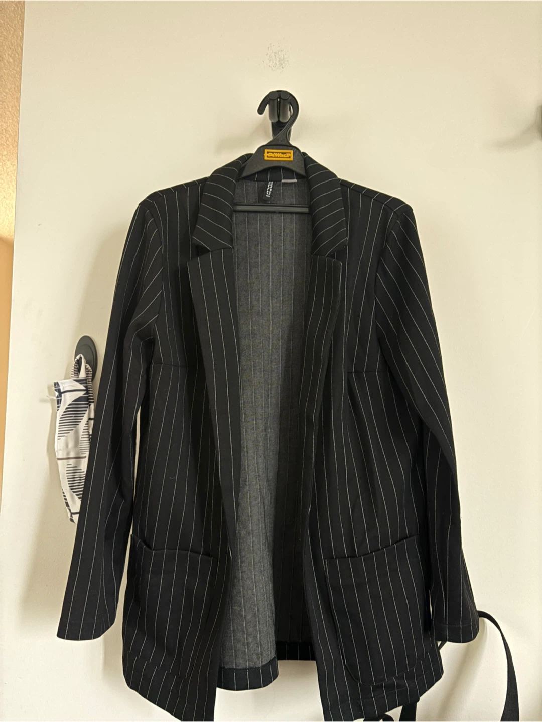 H&M Black Pinstripe Blazer
