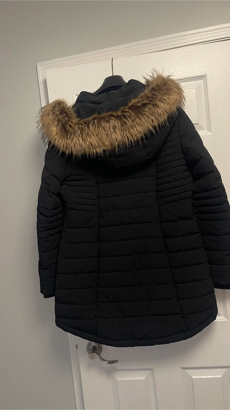 Laura Black Puffer Coat - Size XL image indicator(3)