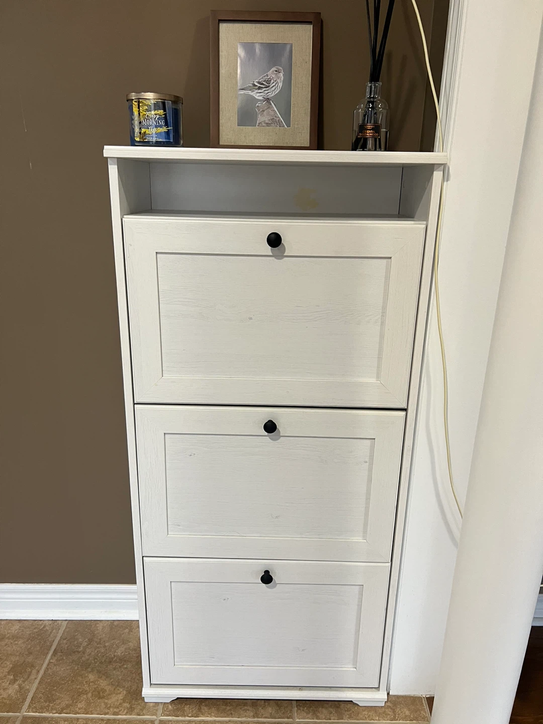 IKEA White Shoe Cabinet