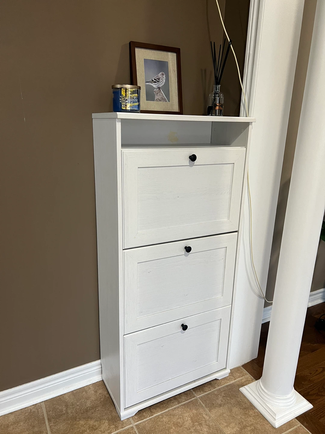 IKEA White Shoe Cabinet - photo 2