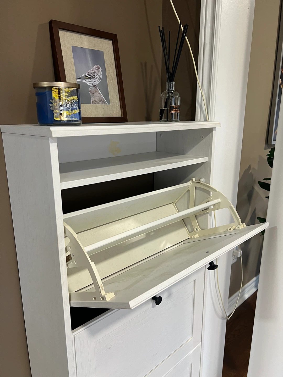 IKEA White Shoe Cabinet - photo 3
