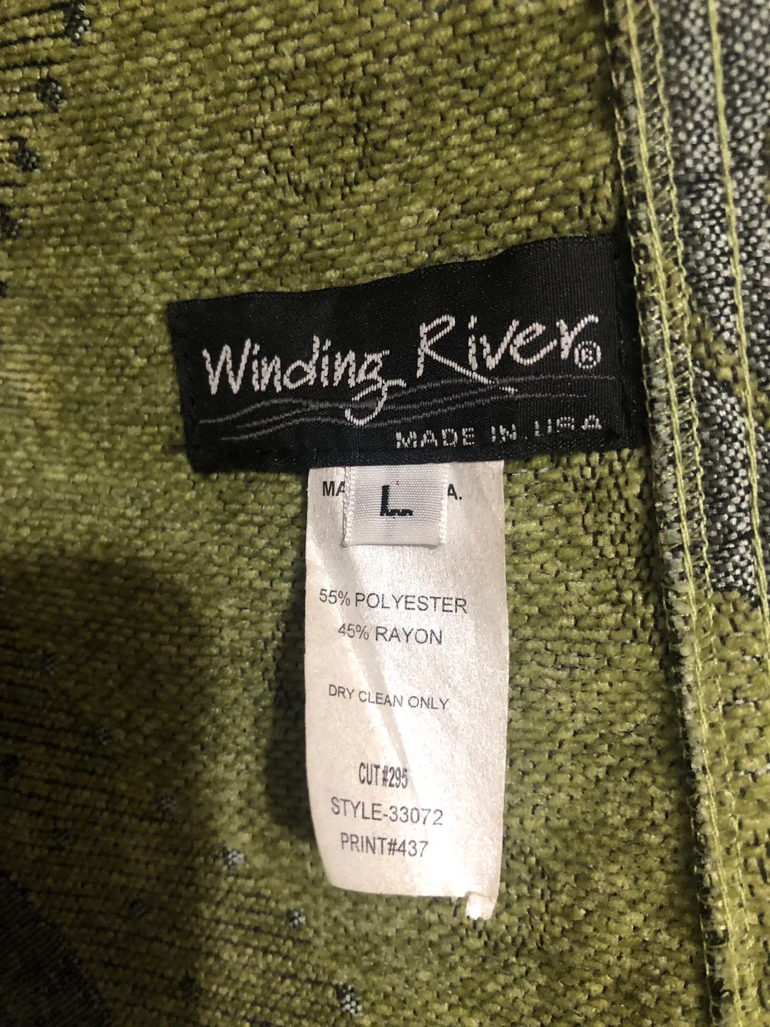 Women’s Green, Silver, Grey Reversible Jacket. Size Large. image indicator(7)