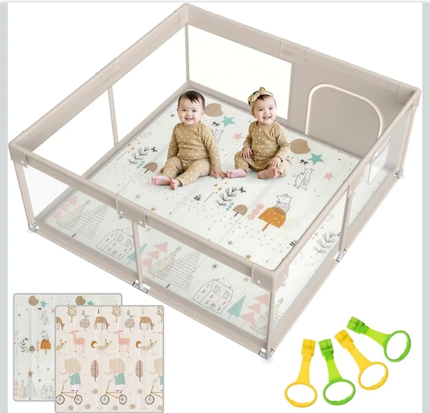 Kids Playpen with Mat image indicator(6)
