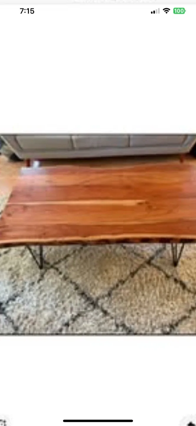 Live Edge Wood Coffee Table image indicator(4)
