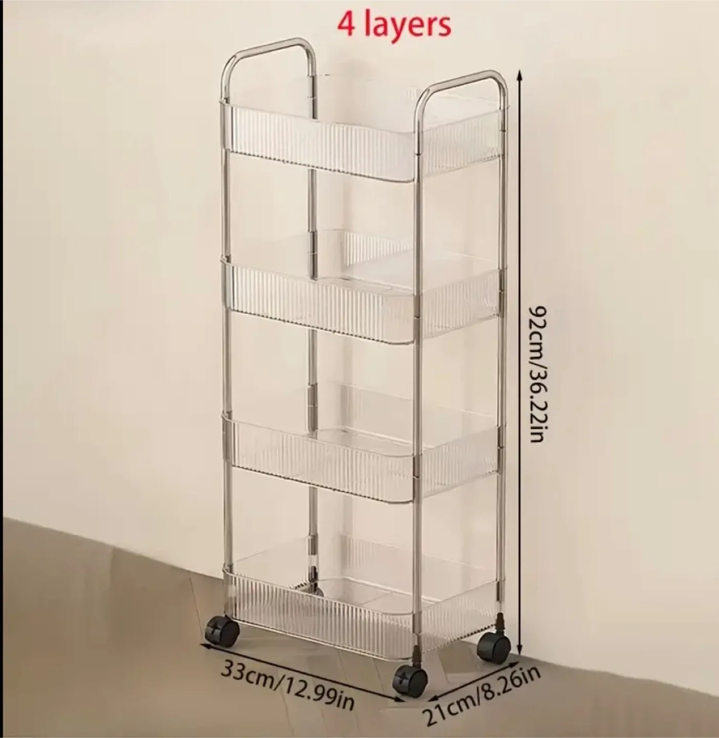 Rolling Storage Cart, 3/4-Tier (Brand new in box) image indicator(5)