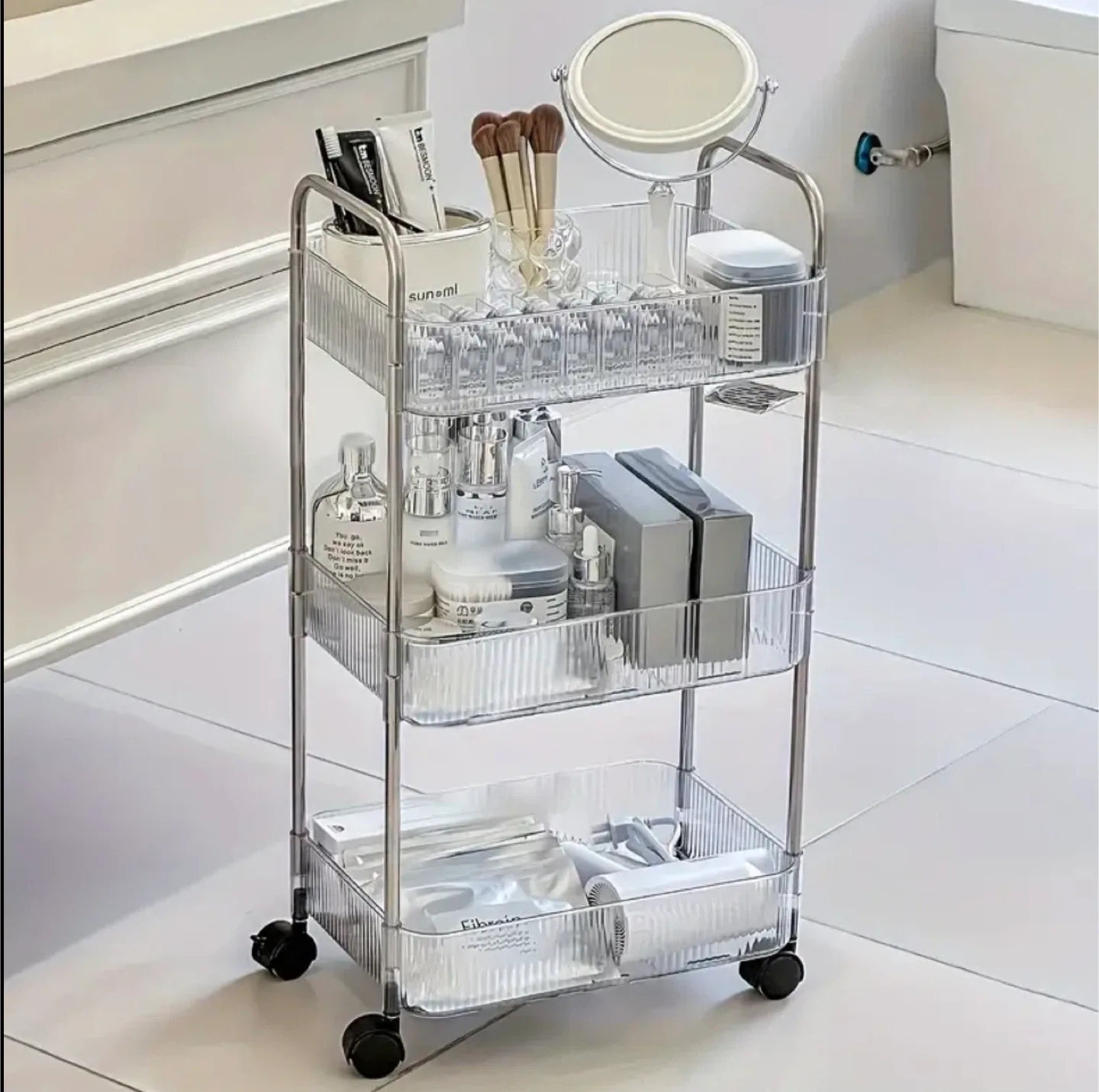Rolling Storage Cart, 3/4-Tier (Brand new in box)