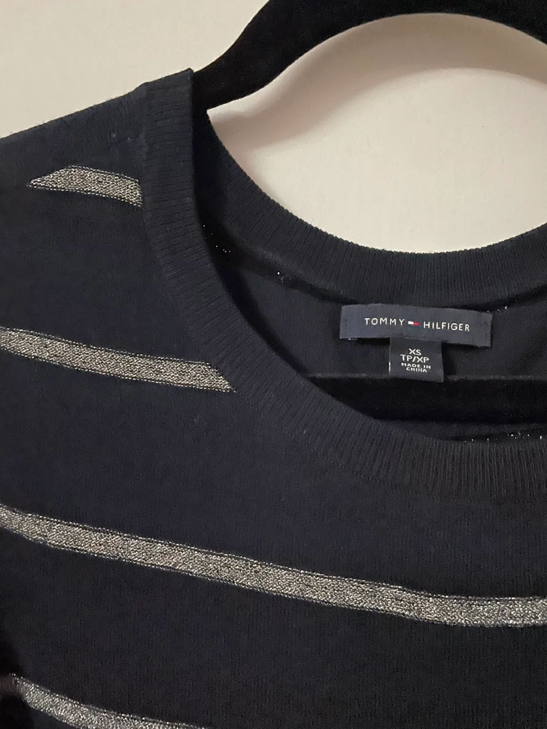 Tommy Hilfiger XS Navy Knit Dress image indicator(2)