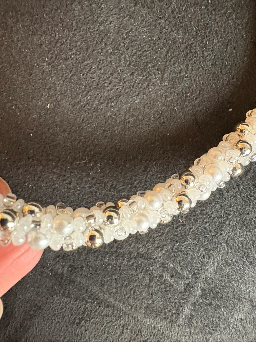 Beaded Necklace pearl - photo 3