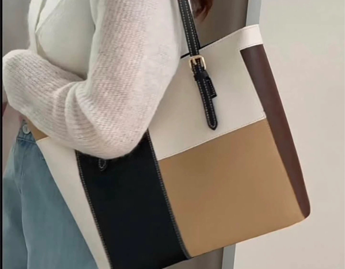 Colour Block Tote Bag - photo 3
