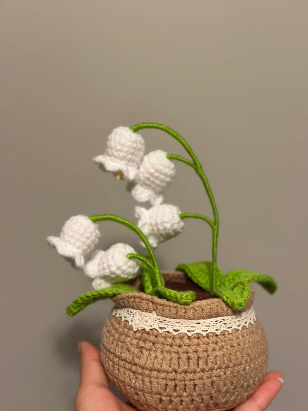 Crocheted Lily of the Valley Plant image indicator(2)