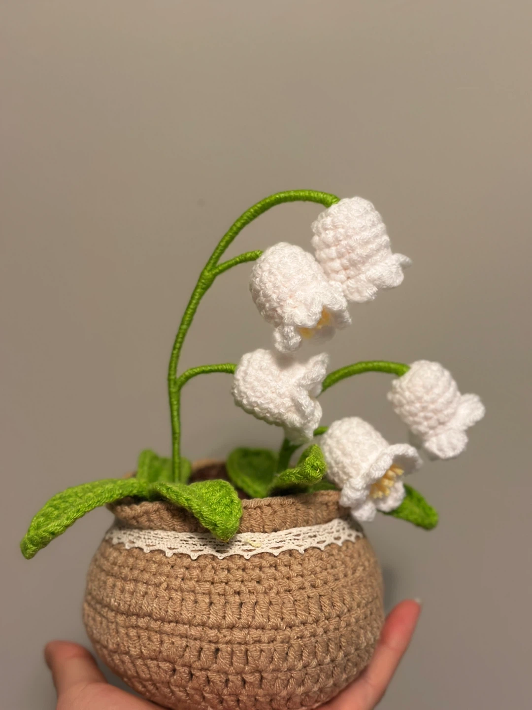Crocheted Lily of the Valley Plant - photo 3