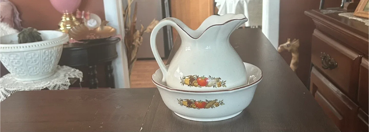 Vintage Pitcher and Bowl Set