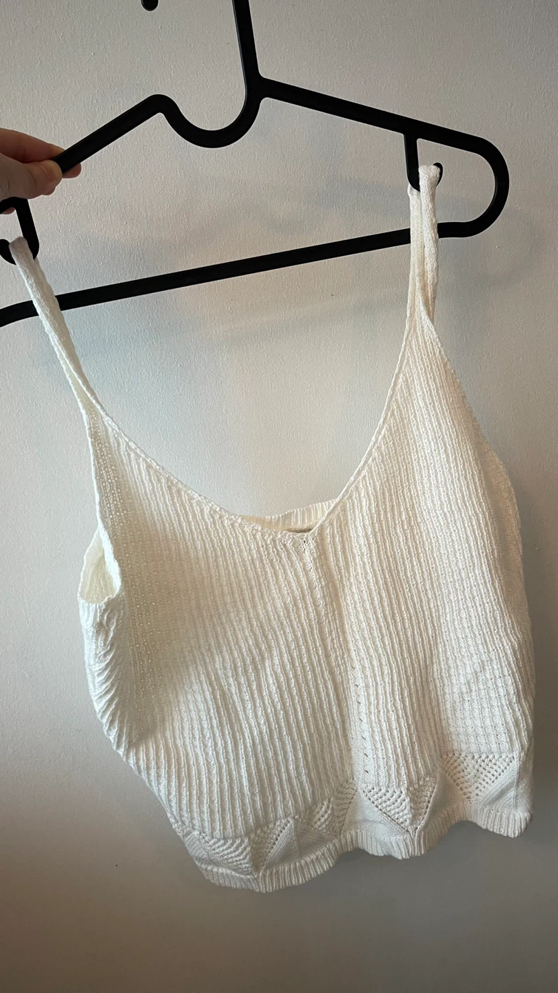 Cotton On White Knit Tank Top