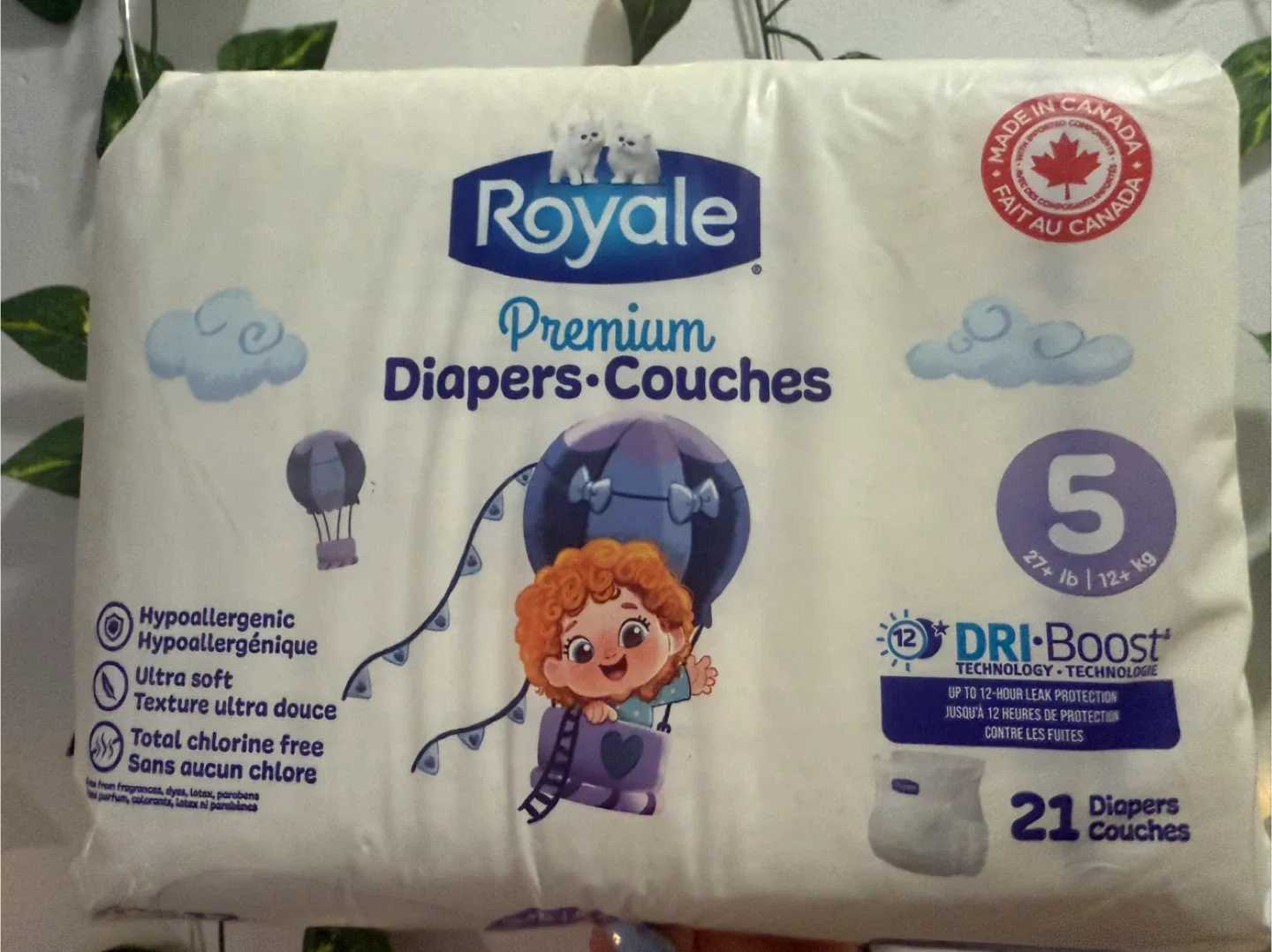 Royal diapers size 5