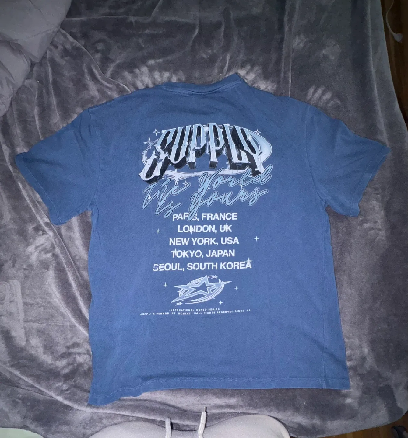 Supply & Demand Blue T-Shirt Size M