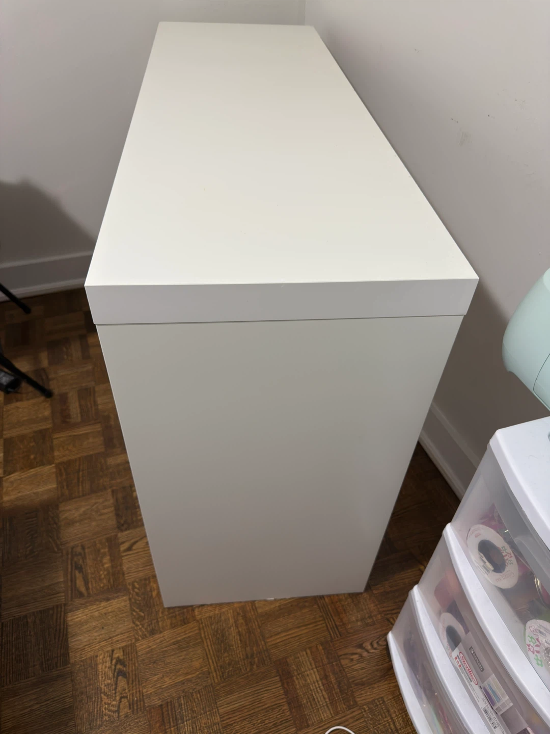 White Desk with Drawer - photo 2