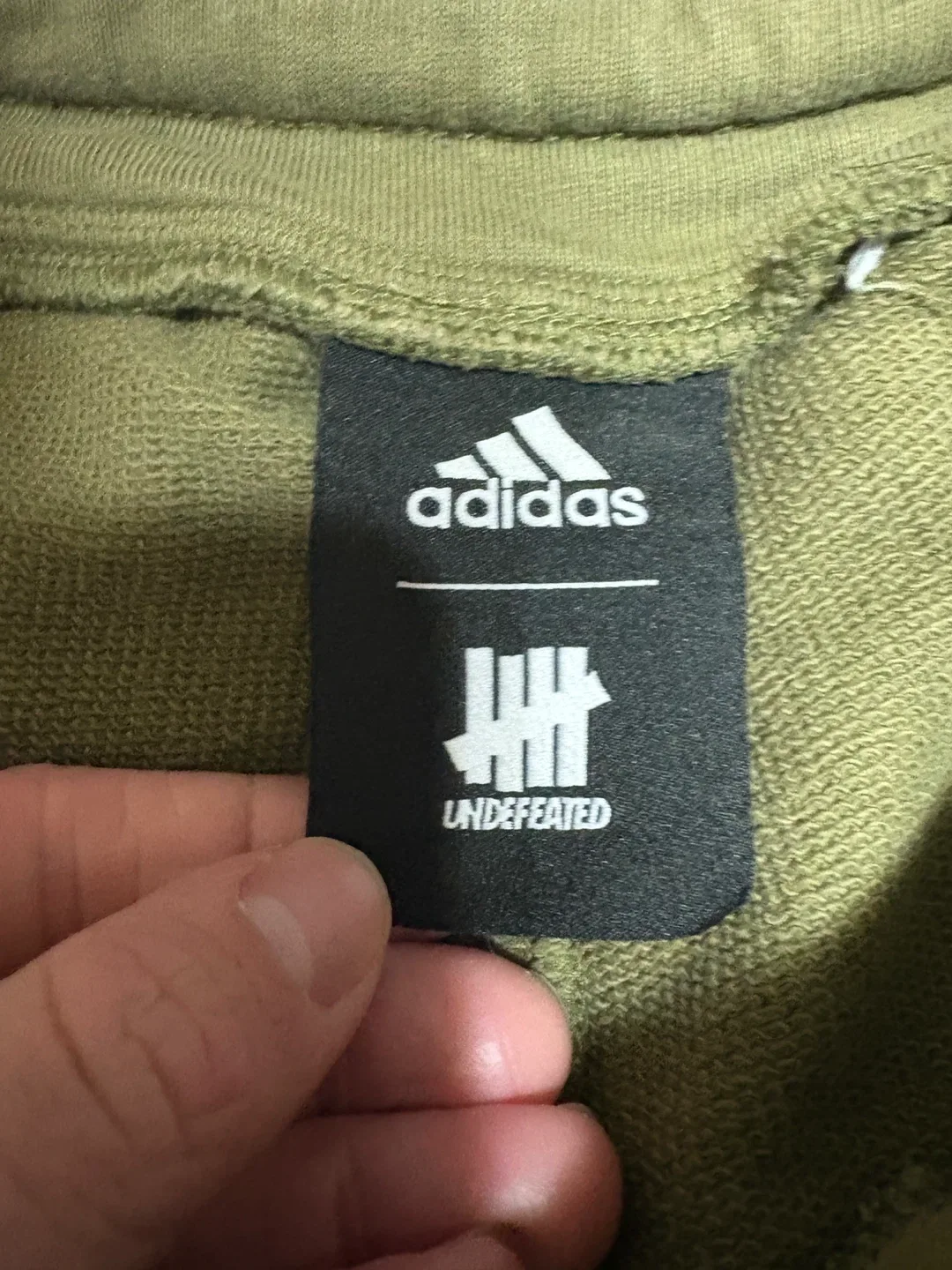 Adidas x Undefeated Olive Sweatpants image indicator(5)