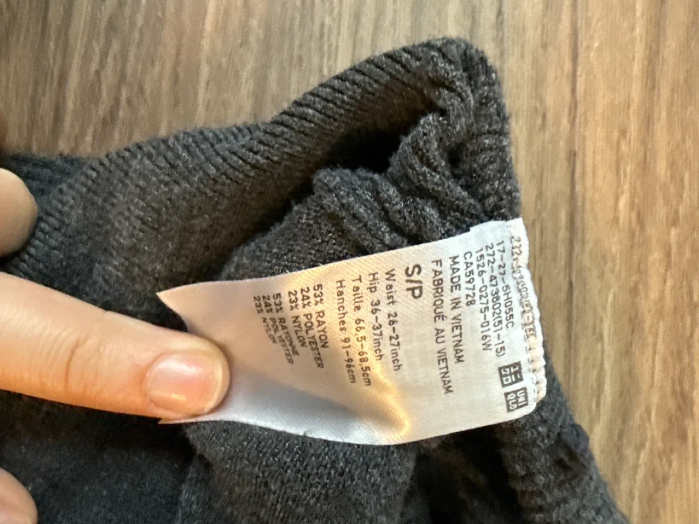 Uniqlo Gray Knit Lounge Set - Size S