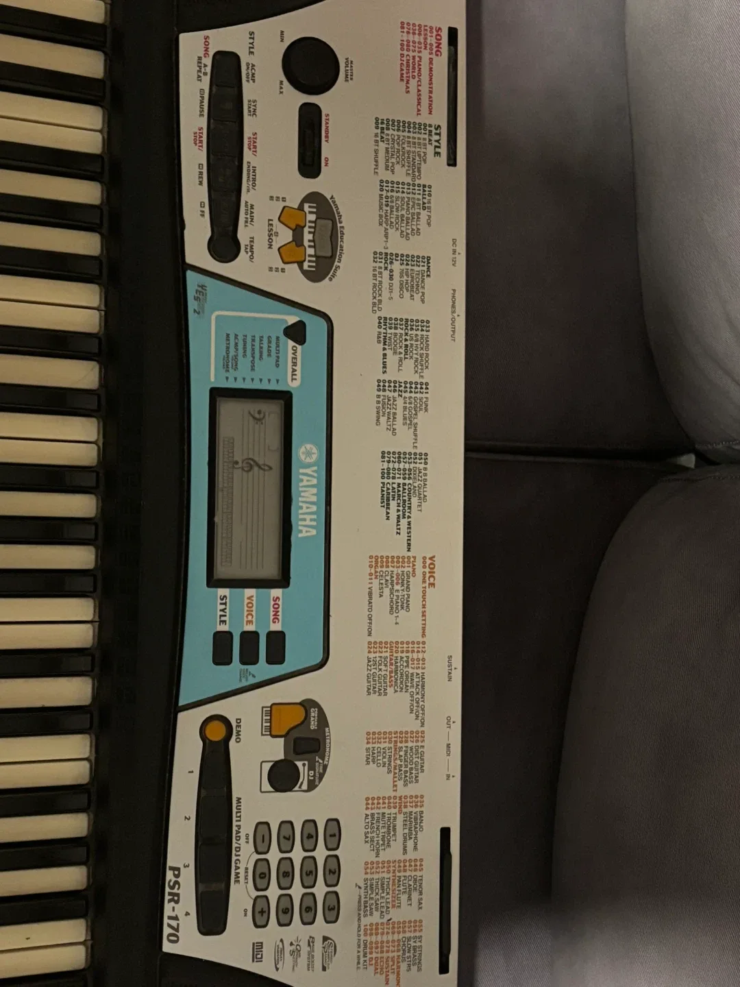 Yamaha PSR-170 Keyboard with Adapter image indicator(2)