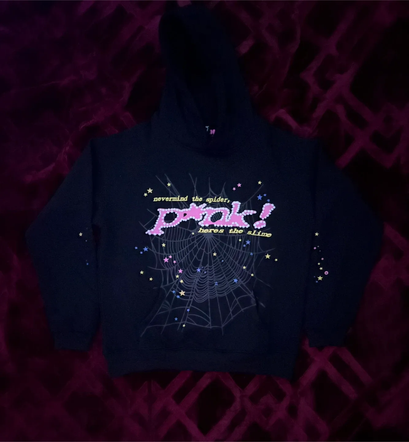 ❗️P*NK SP5DER HOODIE❗️(SIZE M) NEGOTIABLE image indicator(2)