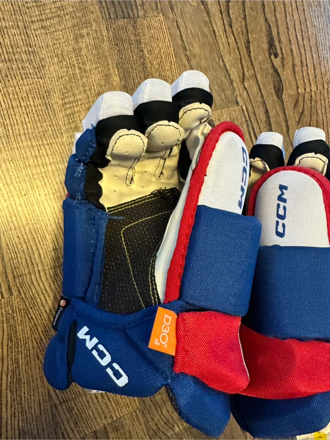 CCM Hockey Gloves - Red, White & Blue - photo 4