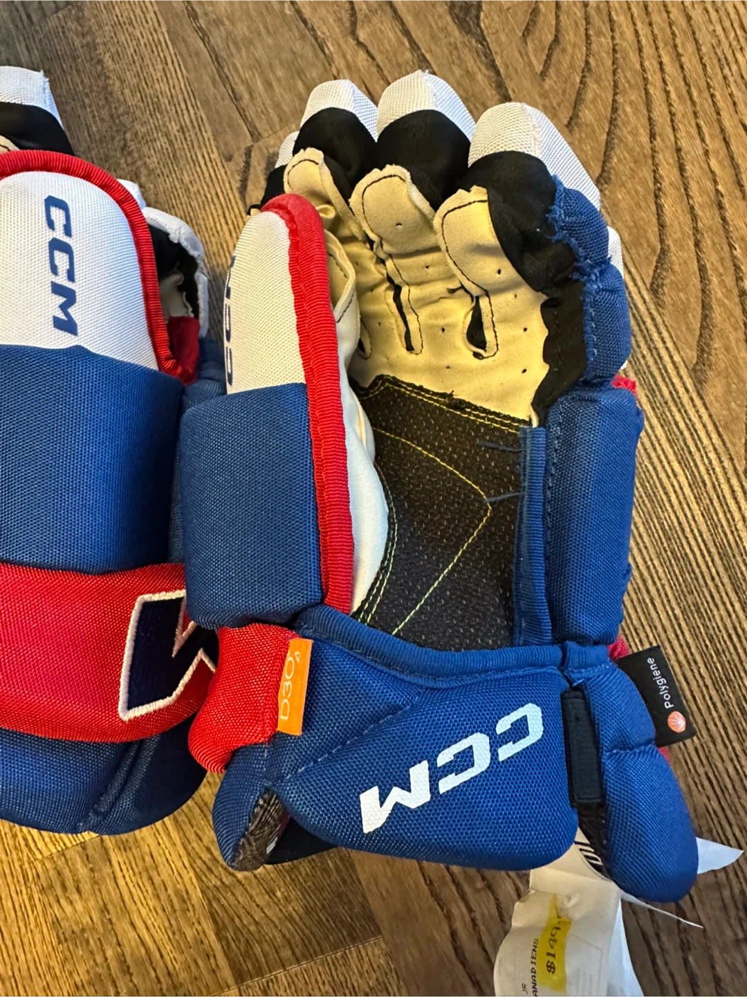 CCM Hockey Gloves - Red, White & Blue - photo 3