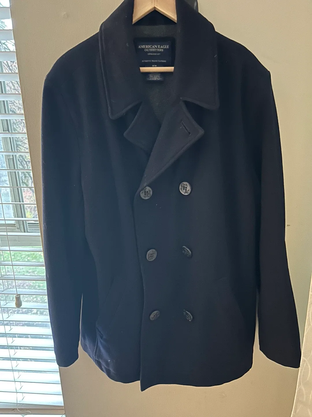 Men’s American Eagle Outfitters Wool Pea Coat - M thumbnail