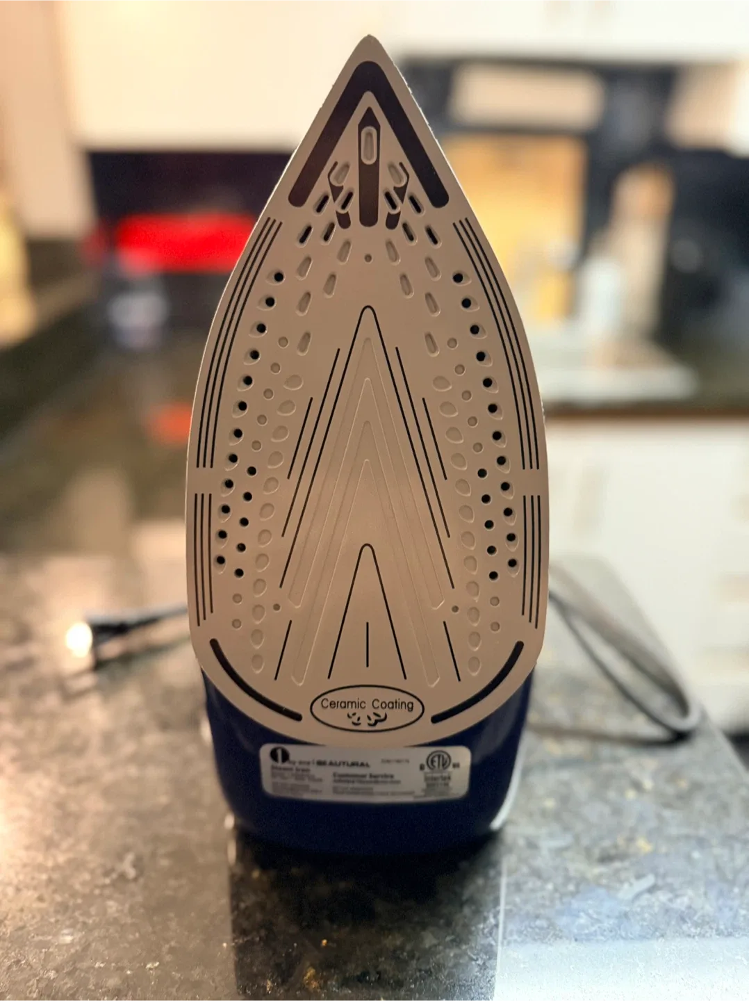 Beautural Steam Iron - Blue image indicator(2)