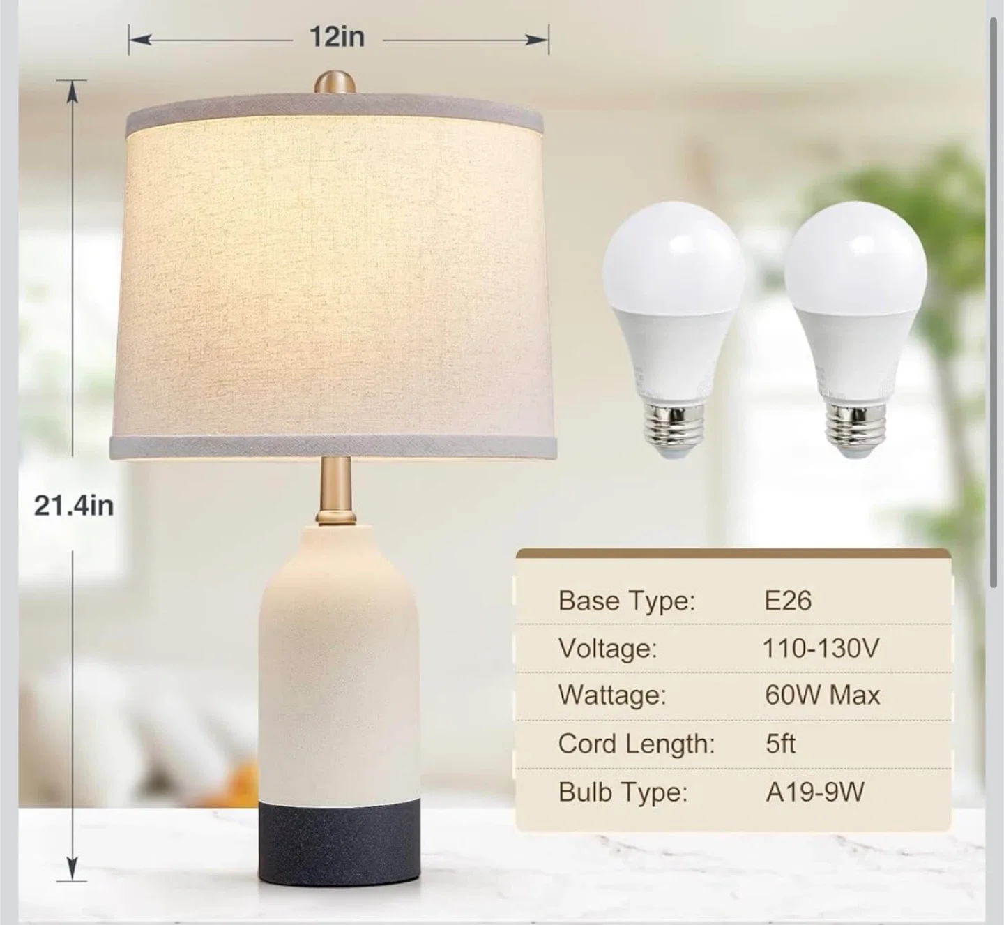 Set of 2 Table Lamps image indicator(2)