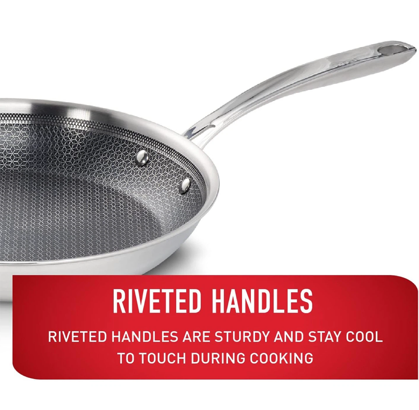 T-Fal Coated Stainless Steel Wok Pan with lid, 30cms - photo 2