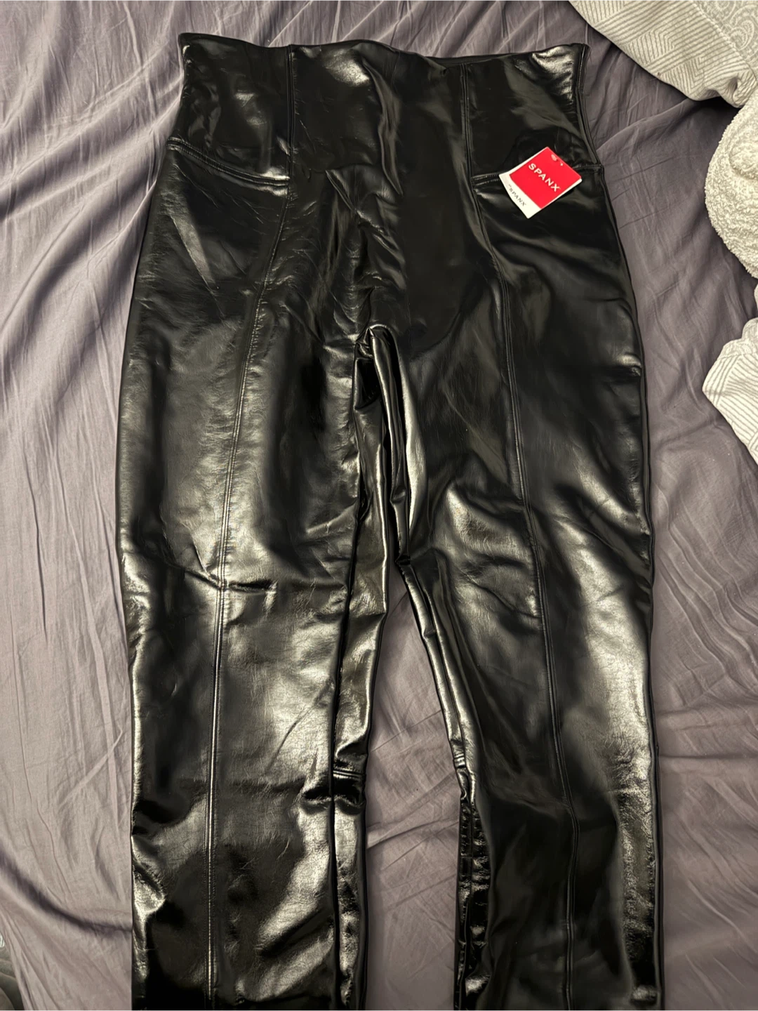Faux leather leggings