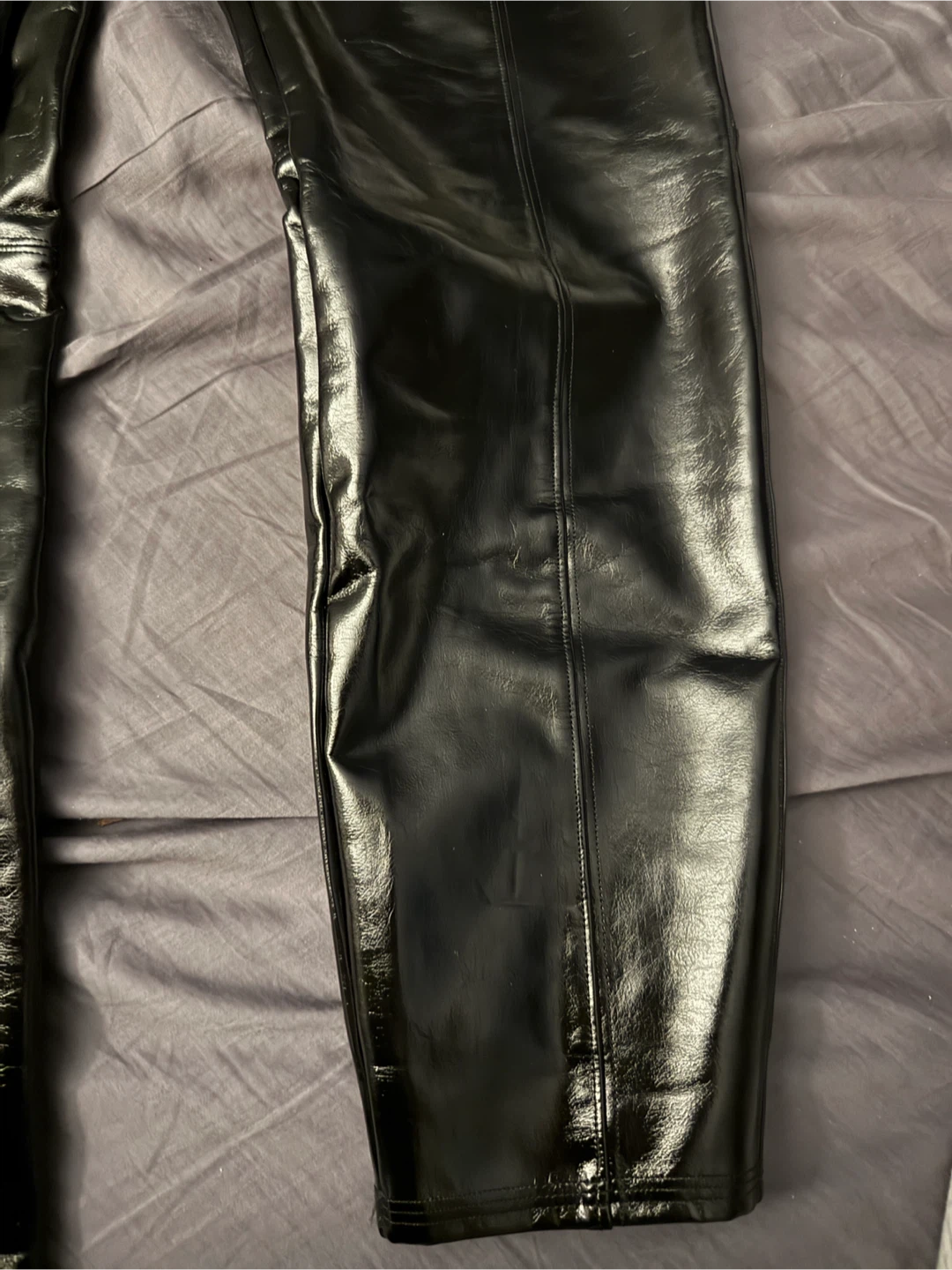 Faux leather leggings - photo 3