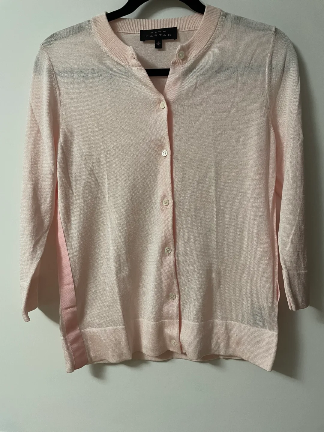 Pink Tartan Cardigan - Size S image indicator(2)
