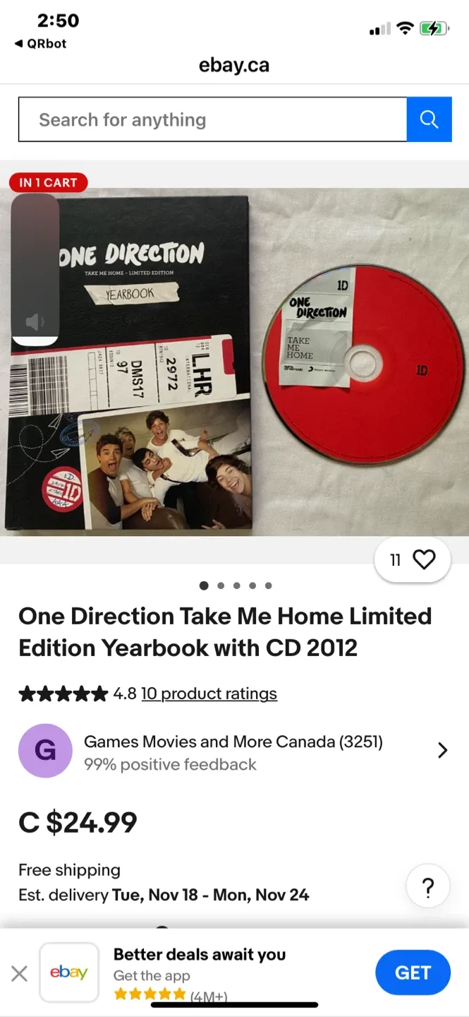 One Direction Take Me Home Limited Edition Yearbook with CD image indicator(4)