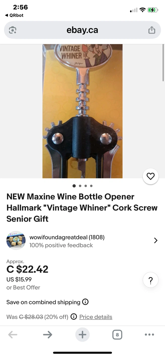 Maxine Wine Bottle Opener - New in Box! - photo 2