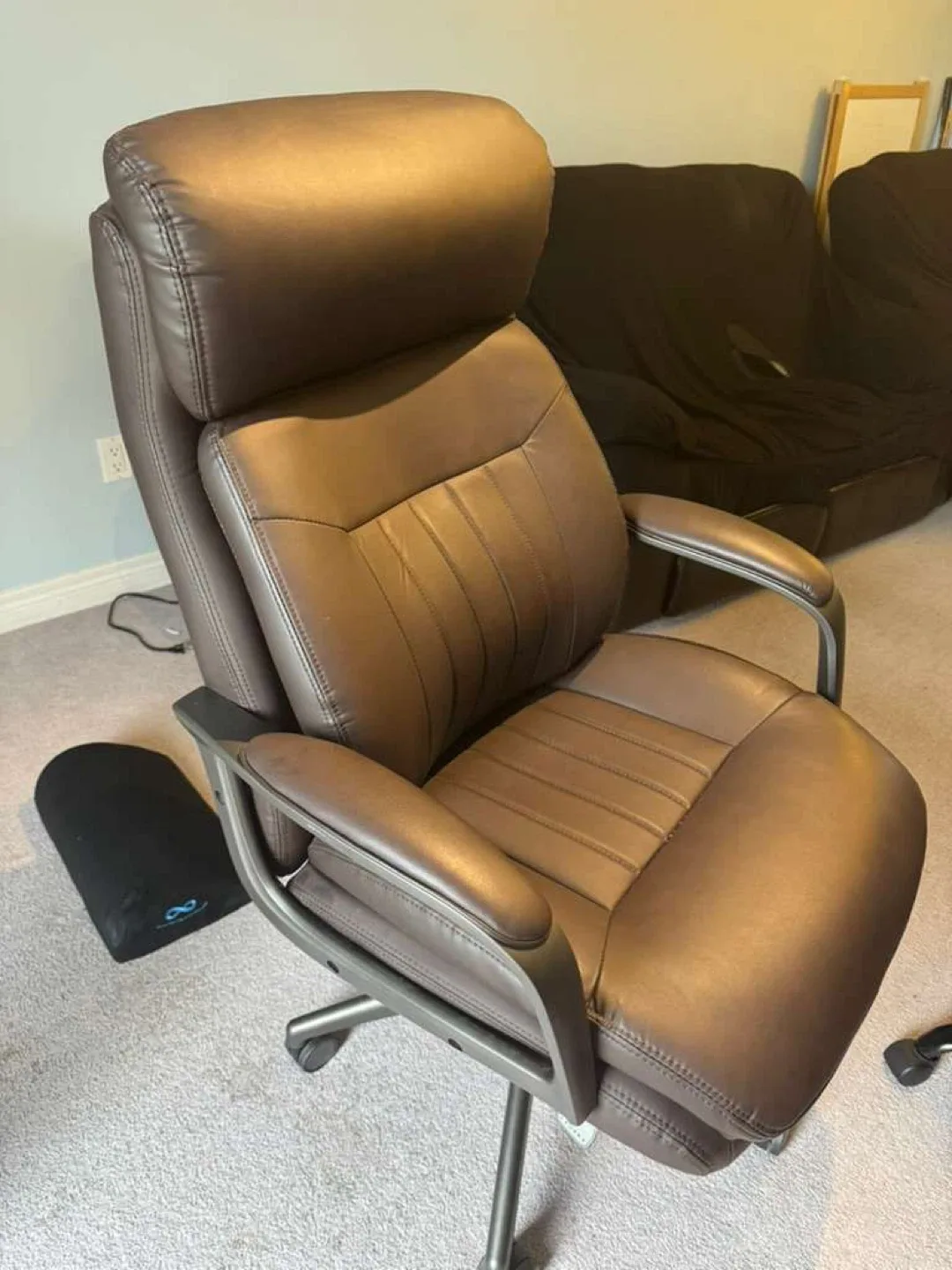Brown Leather Executive Office Chair